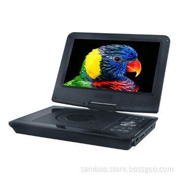 9-inch Portable DVD Player with USB/SD Slots, TV/FM Radio/Games Function/RMVBNew